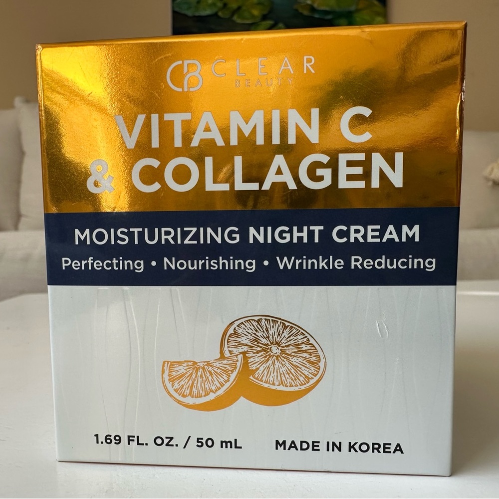 CLEAR BEAUTY Vitamin C & Collagen Moisturizing Night Cream 1.69oz